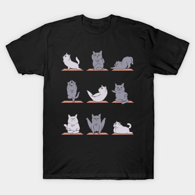 British Shorthair Cat Yoga T-Shirt by huebucket